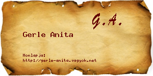 Gerle Anita névjegykártya